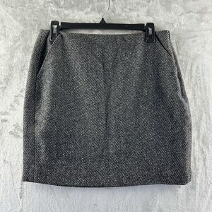 Banana Republic Mini Skirt Women's 4 Black & White Tweed
